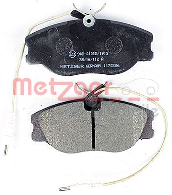 METZGER 1170386 Bremsbelagsatz, Scheibenbremse